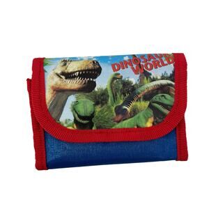 Dinosaur Wallet Hook and Loop Red Child's Accessory T-Rex